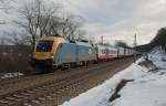 1047 009 vor einer Rollenden Landstrae Richtung Westen am 07.02.2009 kurz nach Unter Oberndorf.