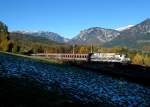 470 010 mit OIC 531 nach Lienz in Osttirol am 31.10.2012 unterwegs bei Eichberg an der Steinbauerwiese.