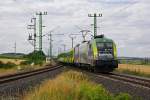GySEV 470 504  140 Jahre GySEV  mit 9156 nach Szombathely bei der Ausfahrt am 12.07.2013 aus dem Bahnhof Harka wo sich die Strecke von Sopron, das linke Gleis nach Deutschkreutz und das rechte Gleis