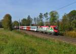470 005 mit einem REX am 12.10.2014 bei Kimpling.