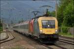 470.003 und 1116.056 mit EN 234 am 10.05.2015 im Bhf. Ternitz.