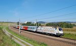 470 010 hat am 28.09.2014 einen Regionalzug durch die Ortschaft Katzbach geschoben!