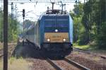 Die BR 480 013 bei der Einfahrt in Balatonfenyves am 2014:08:15 09:21 Uhr