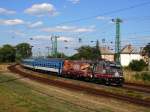 480 004  Gábor Áron  mit IC 916 kurz nach Komárom  27.06.2014.
