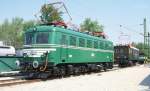 Oldtimer E-Lok V 55004 am 25.4.2002 im Eisenbahn Museum Budapest Ujpest.