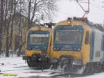 MV BDVmot 001 und 016 in Rkospalota jpest am 26.01.2005.