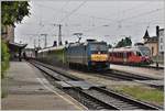 425 008, IC914 nach Szombathely mit MAV 480 011 und drei Wagen der GySEV/Raaberbahn und 415 039 in Györ.