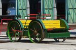 Handdraisine für Besucherfahrten im Hungarian Railway Museum fahren, Budapest, 18.6.2016