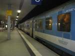 Die ungarischen Kurswagen nach Budapest am EN 409.Am 30.12.08 in Mannheim Hbf