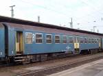 Nahverkehrswagen Bhv mit zwei Mitteltren, blau am 20.01.2007 in Budapest-Keleti.