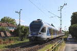 MÁV-START 415 039 + 415 035 als IC 843  Tópart  von Nagykanizsa nach Budapest-Déli, am 23.07.2025 in Siófok.