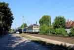 M�V-START 433 159 mit dem IC 1206  Agram  von Budapest-Keleti nach Zagreb GK, am 29.07.2026 in Si�fok.