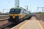 GYSEV 471 500 mit dem IC 985  Scarbantia  aus Sopron, am 01.08.2026 in Budapest-Kelenf�ld.