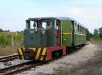 Die C50 mit Personenzug wartet auf Rckreise in Somogyszentpl.02.08.2008