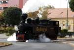490 2005 'Gyngyi' in Gyngys, and der Schmalspurbahn von Gyngys (Mtravast), am 22.