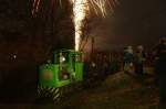 New year's eve at Kemence: fireworks, horns, champagne and NG railroad:-)