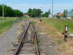 Südliche Einfahrt in den Bahnhof Kotaj der 2009 stillgelegten Schmalspurstrecke von Nyiregyhaza nach Dombrad und Balsa, 29.