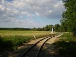 The end of Nagycenk station, the train arrives in few minutes.