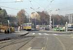 Budapest BKV SL 56 (Ganz V-Tw 1004) Im Oktober 1979. - Scan eines Farbnegativs. Film: Kodak Kodacolor II. Kamera: Minolta SRT-101.