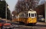 Budapest - Tw 1072 im Einsatz auf der Linie 56 (Szilagyi Erzsebet fasor, Oktober 1978).