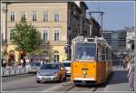 Linie 49 am Fvm tr. Strassenbahn Budapest. (12.05.2013)