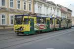 Triebwagen 208 auf der Linie 1 am 03.August 2006 in der Szechenyi Istvan utca.