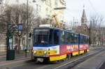 Tatra Straenbahn KT4D Nr.208 (ex Cottbus) an der Haltestelle Anna-kut.