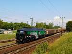 Die 648 103 (Ex 232 682 (651 008) ) mit einem Güterzug von Komárom in Richtung Győr.