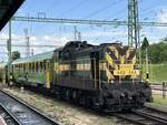 448 308 ist am 25.05.2024 beim Verschub in Sopron tätig.