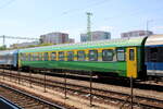 GYSEV Raaberbahn H-GYSEV 61 55 31-90 003-8 ABmz am 01.08.2026 in Budapest-Kelenf�ld.