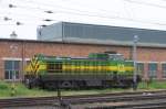 Am 5.5.2010 stand diese schwere Diesellok der GySEV mit der Betriebsnummer  M 40401 im Bahnhof Szombathely.