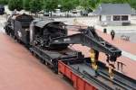 Gro�er Eisenbahn-Kran der Central New Jersey Railroad, gebaut 1918 von Bucyrus, in  Steamtown  Scranton, PA (4.6.09)