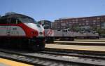 8.7.2012 San Francisco Caltrain Station mit einer Riege Dieselloks.