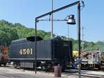 Tender der 4501 im TVR-Depot East Chattanooga (30.5.09). Die Lok selber ist seit 1999 aufgrund zu hoher Wartungskosten im Schuppen abgestellt, soll jedoch bald wieder in Betrieb gehen.