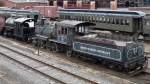 Brooks-Scanlon Corporation #1 (rechts), gebaut 1914 von Baldwin, in  Steamtown  Scranton, PA (4.6.09).