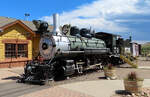 Schön restaurierte Dampflok der Rio Grande Southern im Colorado Railroad Museum.