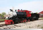 National Railroad Museum in Green Bay, Wisconsin / USA: Mikado 2-8-2 # 102 gebaut 1924fr die Sumter & Choctaw Railroad.