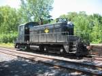 Delaware Lackawanna Railroad #30 steht 9/8/2002 in Wilkes-Barre Pennsylvania.  Sie ist ein BR EMD SW-1.  