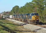 3166, 8541, 4760, 5354,576 &396 pass Jamestown whilst hauling a southbound manifest train, 25 Nov 2017