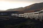 6.7.2012 Helper - Reno, UT. California Zephyr fhrt dem Sonnenuntergang entgegen. (Genesis 172 & 122)