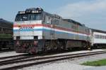 E60 der Amtrak, #603, mit Wagen im Railroad Museum Strasburg, PA (02.06.09) 