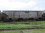 Ein Silowagen der Union Pacific am 15.10.2007 in Galveston (Texas).