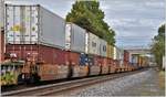 CSX doublestacker bei Palatine bridge Richtung Buffalo.