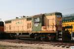 Ausgestellt im Illinois Railway Museum in Union / Illinois: EMD GP7 der Chicago and Northwestern Railroad.