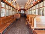 Innenansicht des Philadelphia Rapid Transit #5326, Baujahr 1923, im Pennsylvania Trolley Museum (Washington, PA, 8.6.09)