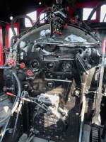 Blick in den Fhrerstand der Baldwin #389 von 1891 (Chattanooga, 30.5.09).