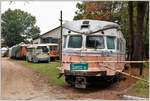 Seashore Trolley Museum Kennebunkport/Maine. Viele Fahrzeuge, wie dieser PCC Triebwagen sind der Witterung ausgesetzt und deshalb in schlechtem Zustand. (15.10.2017)