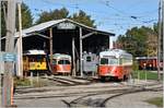 Seashore Trolley Museum Kennebunkport/Maine.Im South Boston Car House stehen auch zwei PCC Tramwagen, wie sie weltweit anzutreffen waren. (17.10.2017)