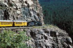 Am 01.10.1991 bahnt sich Engine 481 der Durango & Silverton Narrow Gauge Railroad ihren Weg durch die Rocky Mountains nach Silverton.