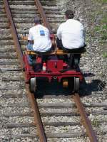 Nachschuss auf die EBT Draisine  The Spider  (Orbisonia, PA, 6.6.09)